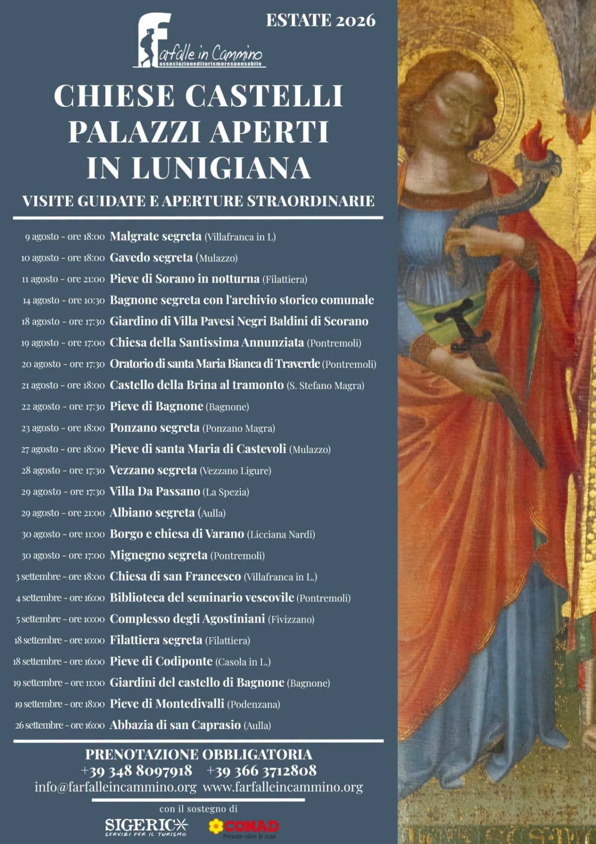 Affiche de Chiese Castelli Palazzi Aperti in Lunigiana