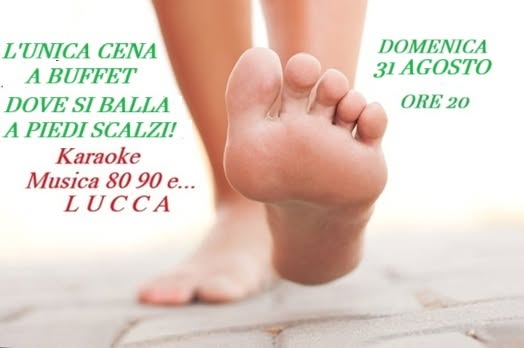 Affiche de L'UNICA CENA A BUFFET DOVE SI BALLA A PIEDI SCALZI! Karaoke Musica 80 90 e...