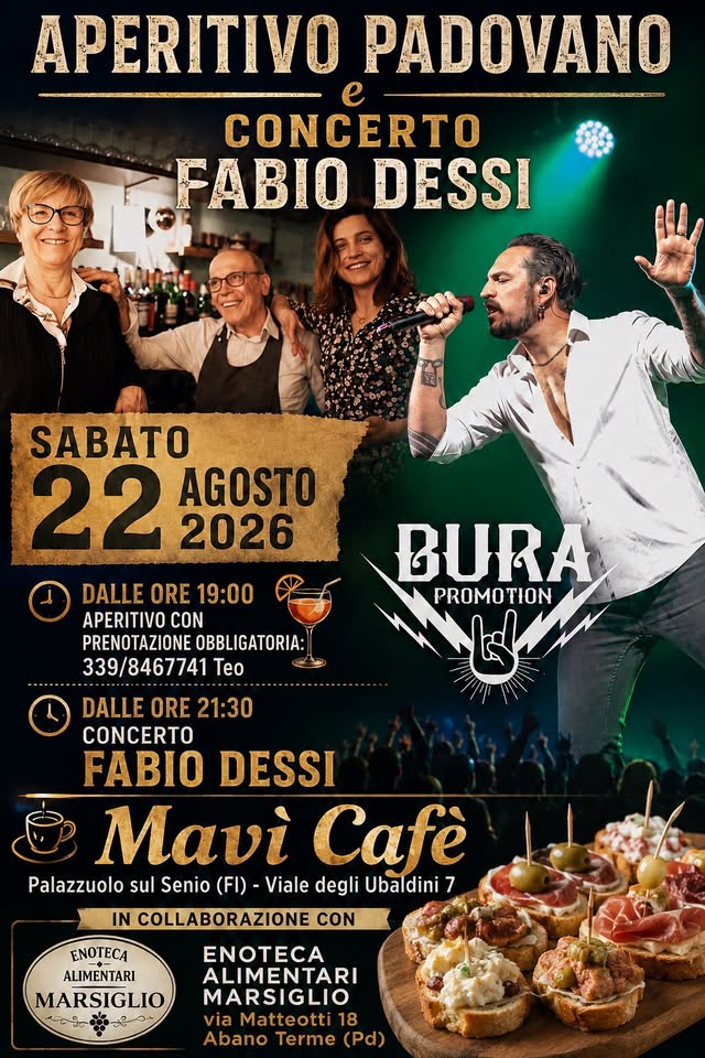 Affiche de APERITIVO PADOVANO & FABIO DESSI in concerto