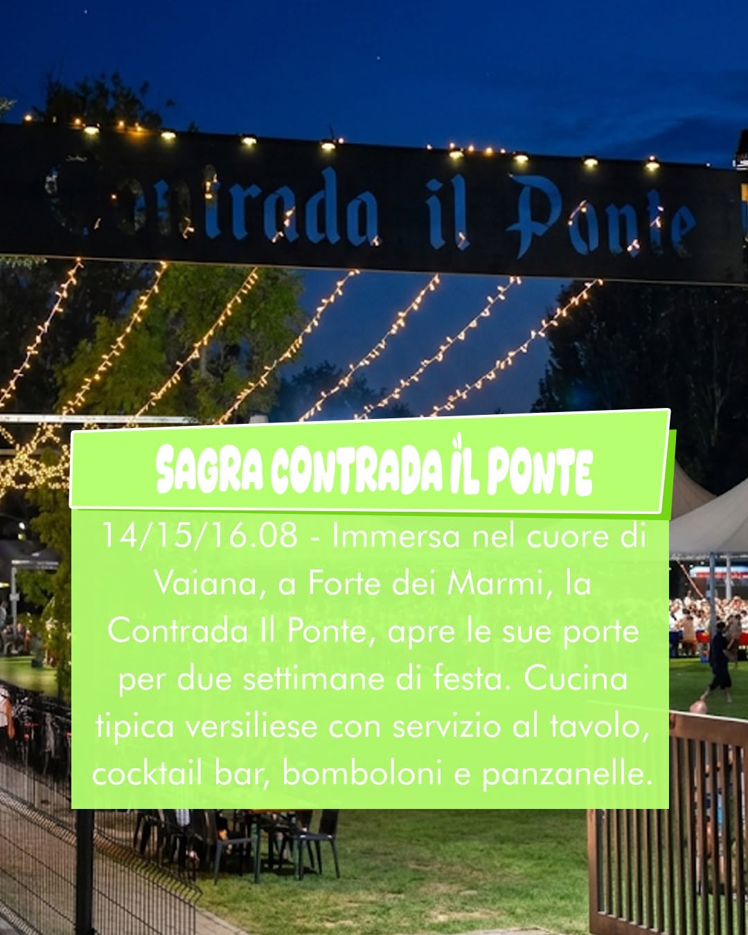 Affiche de Sagra Gastronomica della Contrada il Ponte