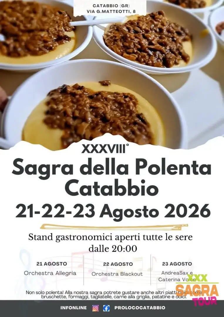 Affiche de XXXVIII Sagra della Polenta di Catabbio