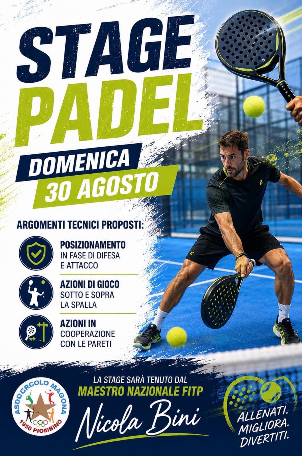 Affiche de Stage Padel