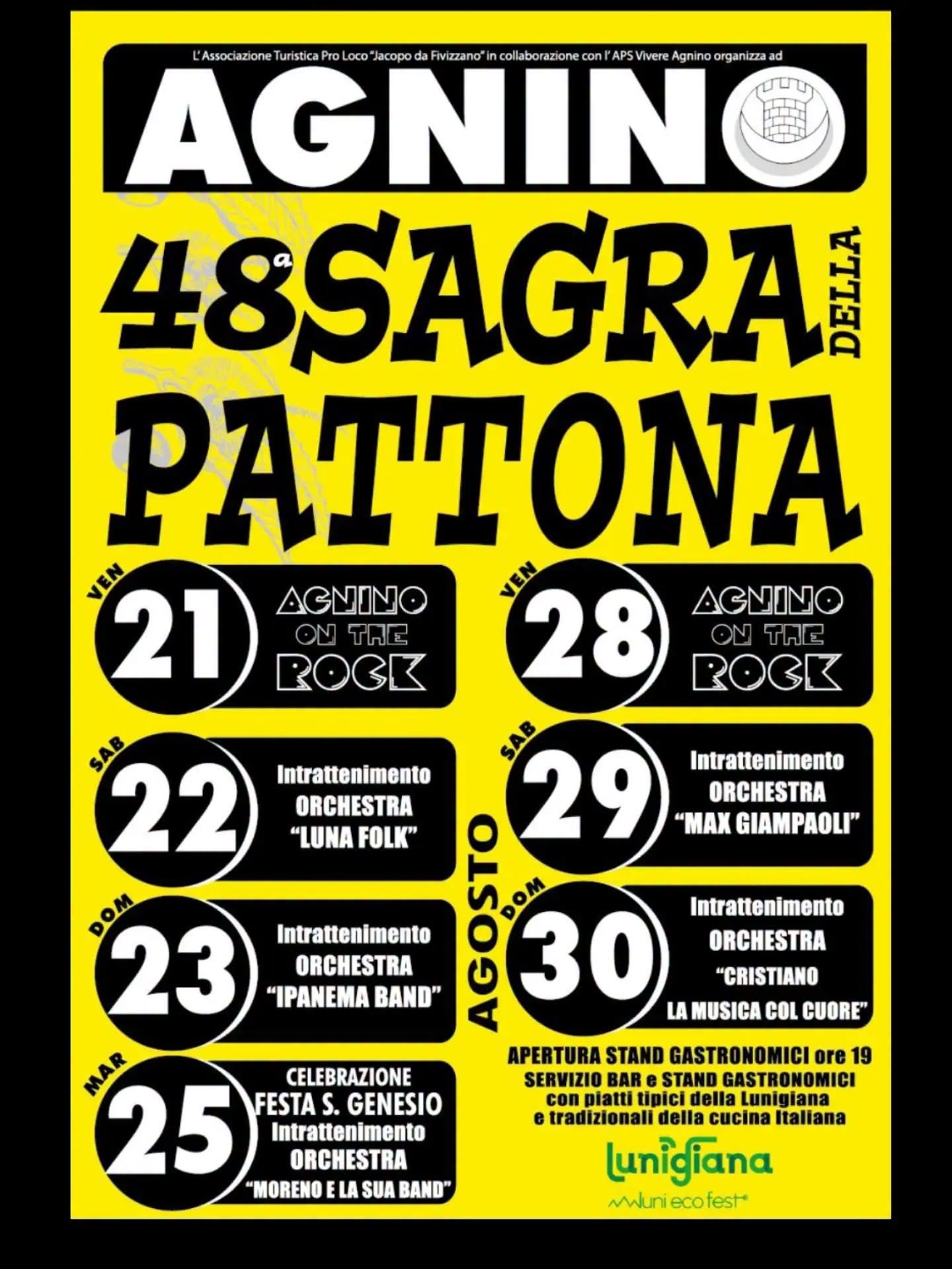 Affiche de 48ª SAGRA DELLA PATTONA