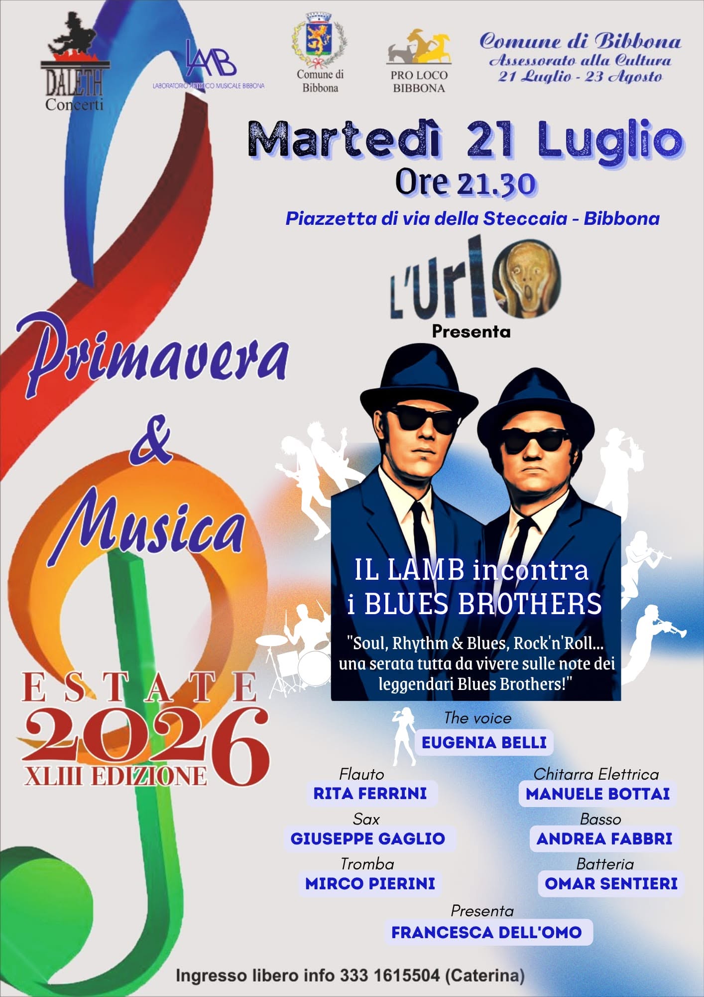 Affiche de DALETH Concerti LAB LABORATORIO ARTISTICO MUSICALE BIBBONA