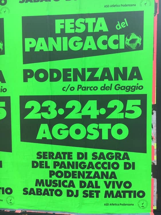 Affiche de Festa del Panigacci