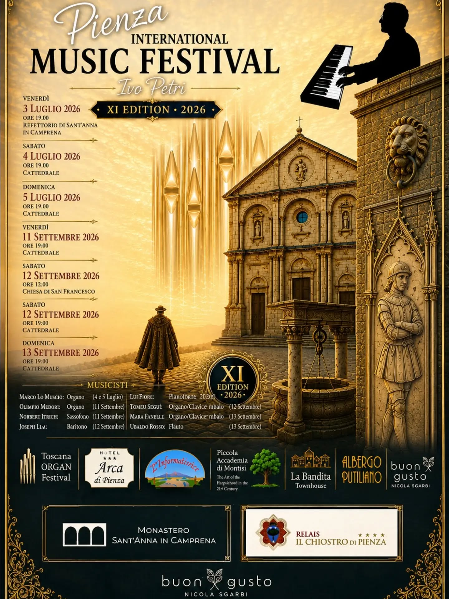 Locandina di Pienza International Music Festival Ivo Petri 2026