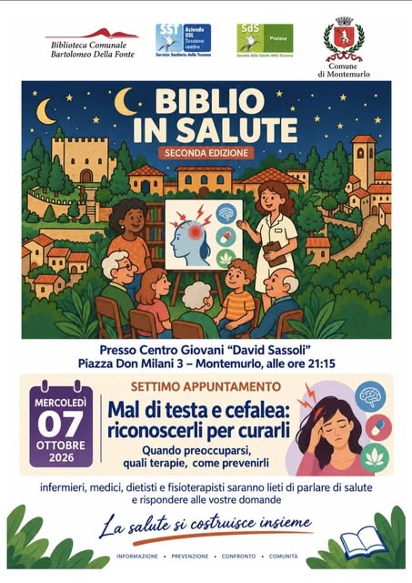 Locandina di Biblio in Salute - Seconda Edizione: Mal di testa e cefalea