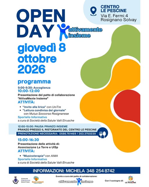 Locandina di Open Day Attivamente Insieme