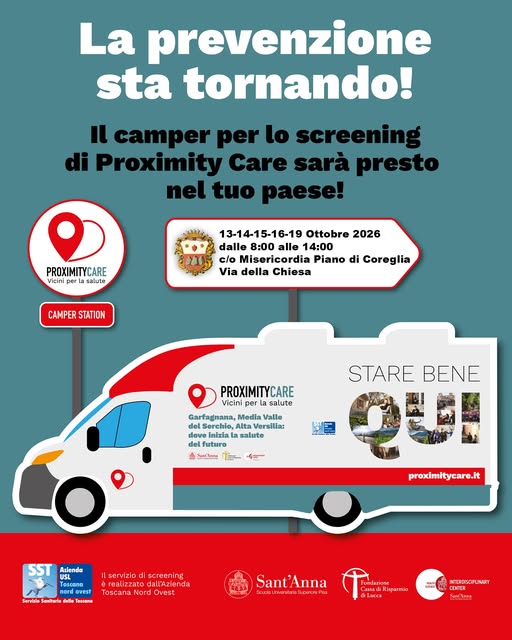 Locandina di Proximity Care - Camper per lo screening