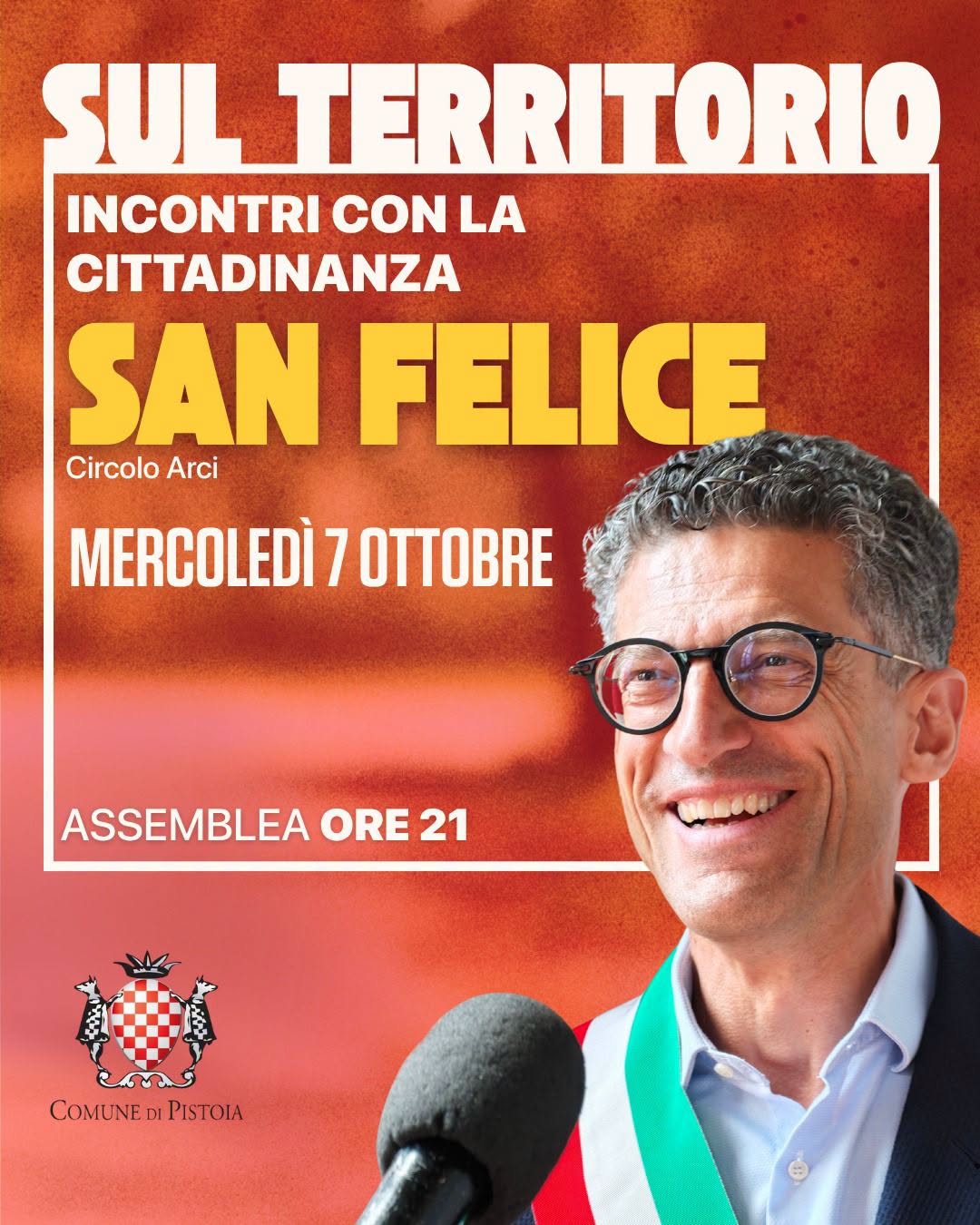 Plakat von INCONTRI CON LA CITTADINANZA SAN FELICE