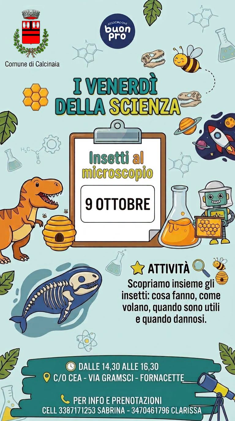 Plakat von I VENERDÌ DELLA SCIENZA - Insetti al microscopio